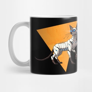 Cyborg Siamese Cat Mug